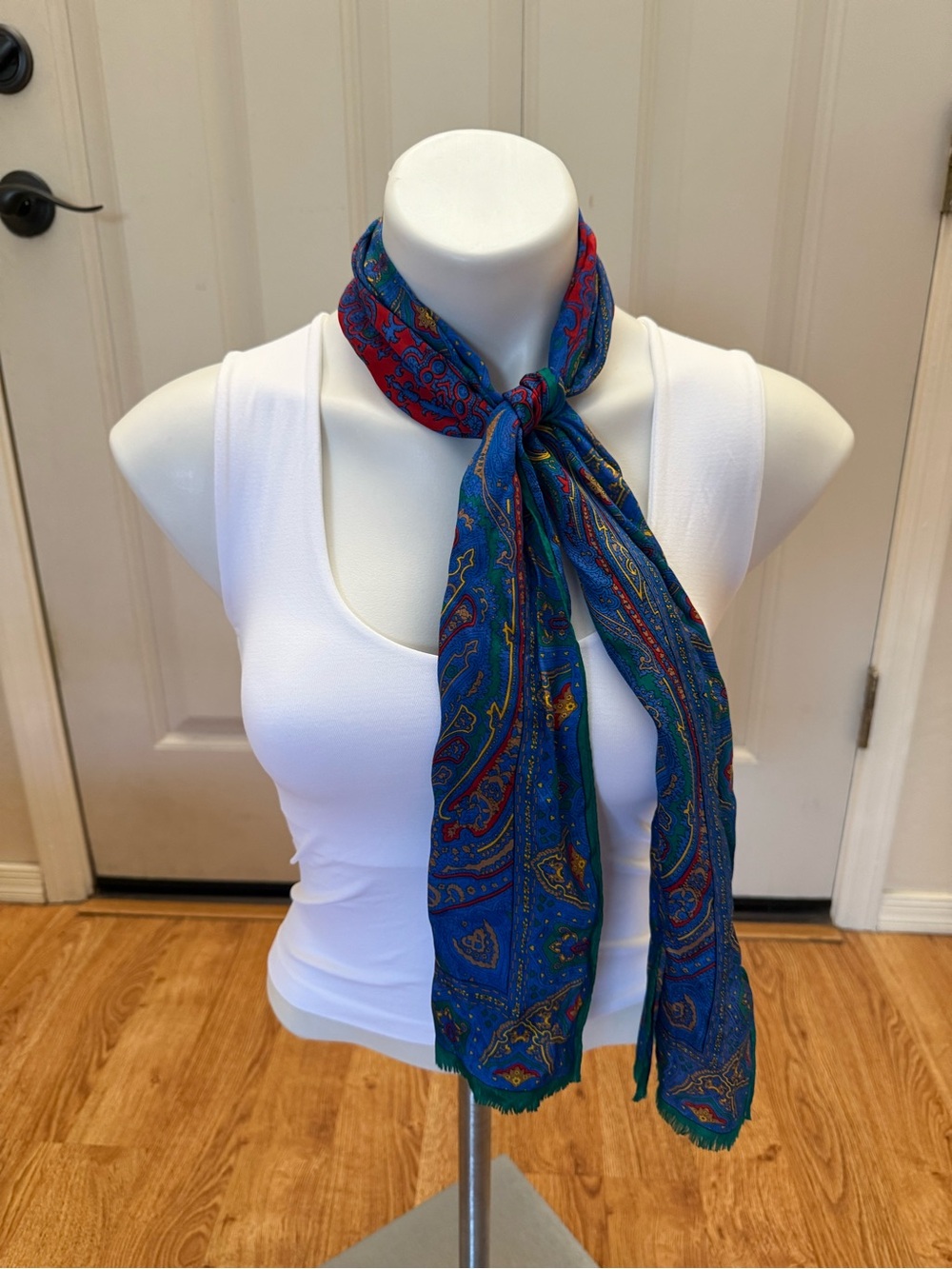 Vintage Oscar De La Renta Silk Scarf